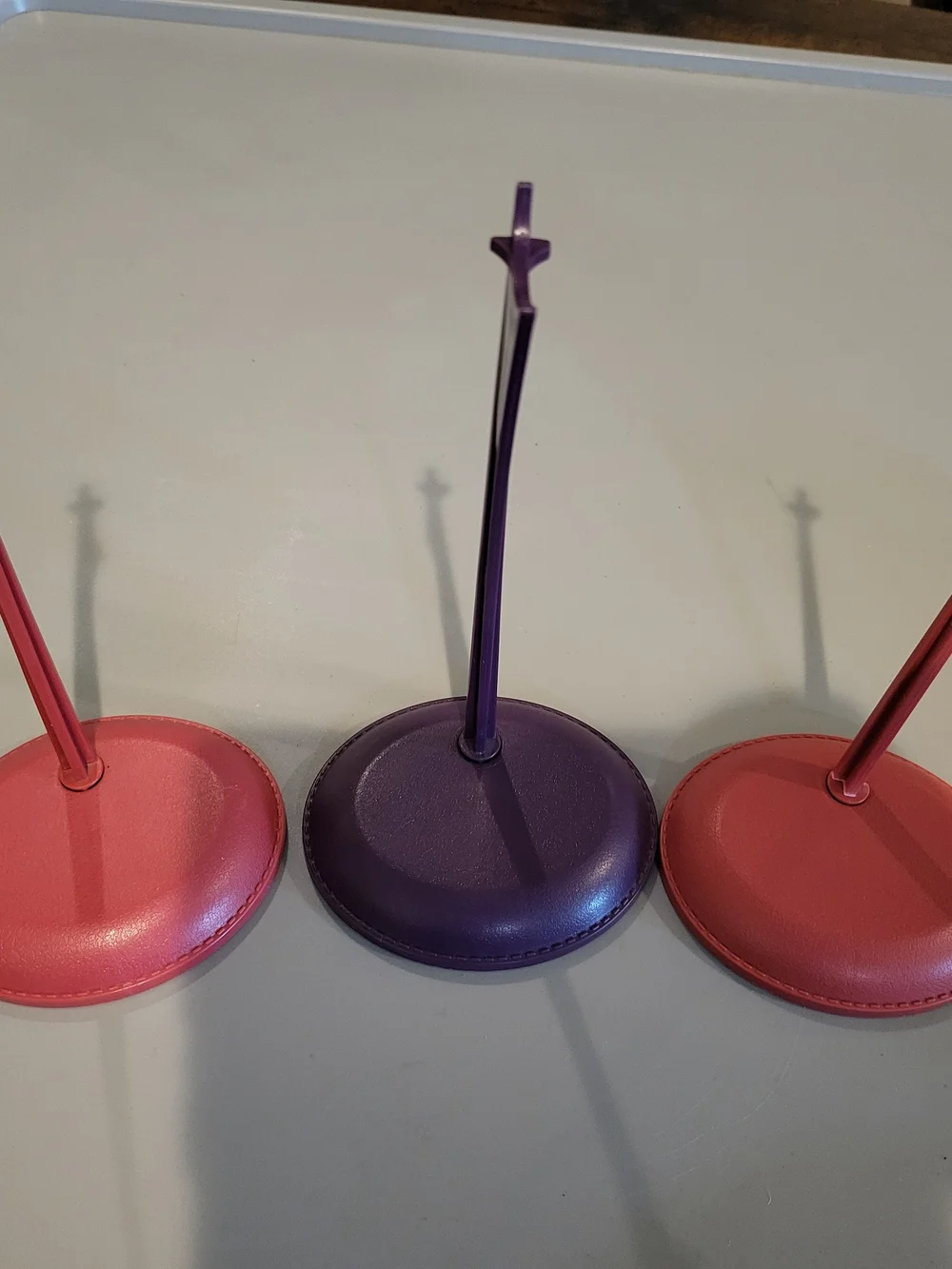 Set of 3 Plastic Fashion Doll Display Stands